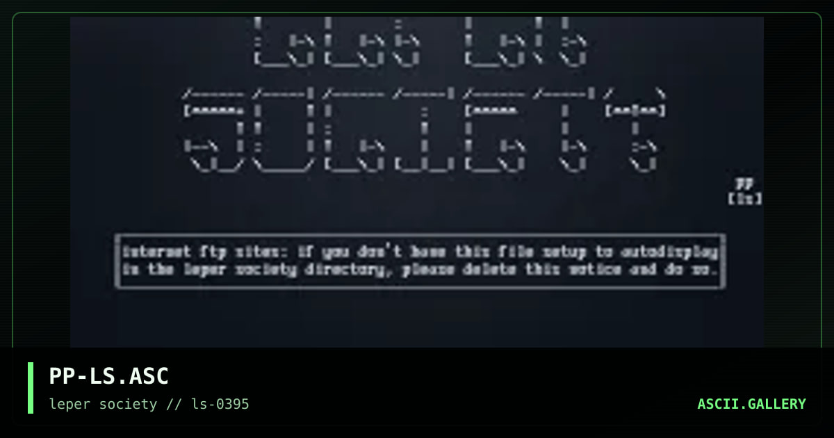 PP-LS.ASC, by phorce phed, 1995