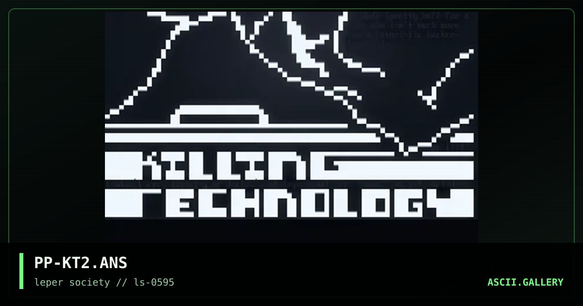 killing technology, by phorce phed, 1995