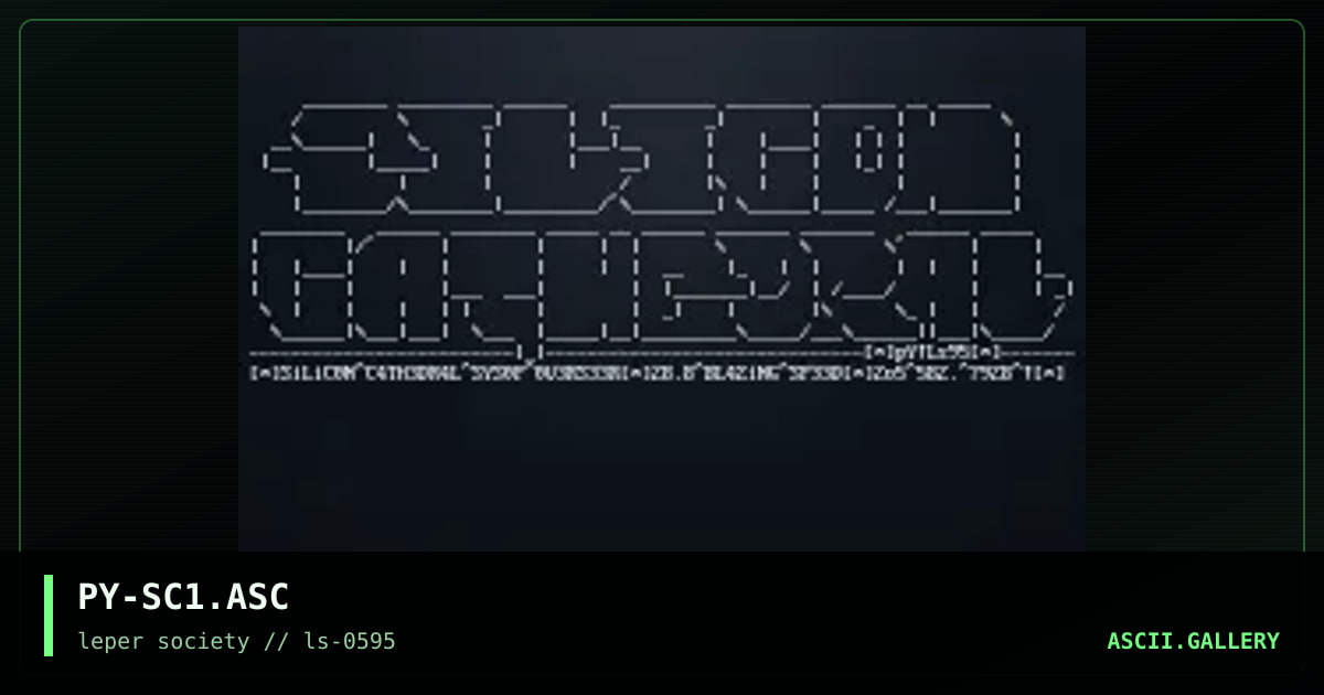 silicon cathedral, by phelony, 1995