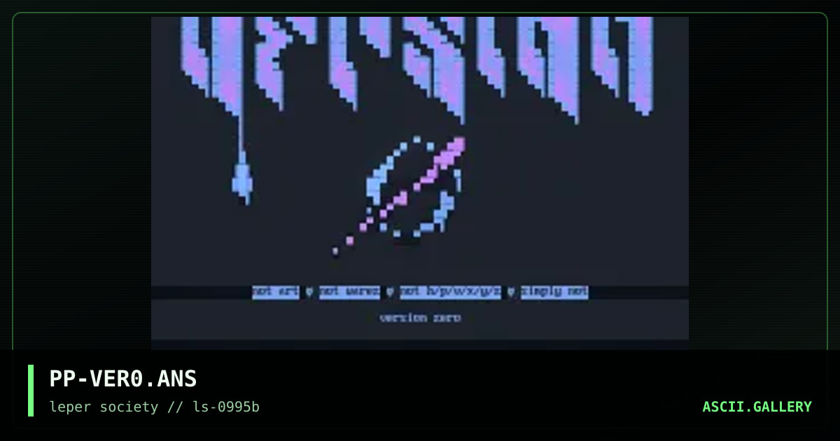version zero, by phorce phed, 1995