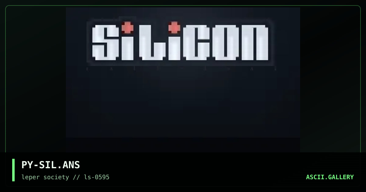 silicon cathedral ansi, by phelony, 1995