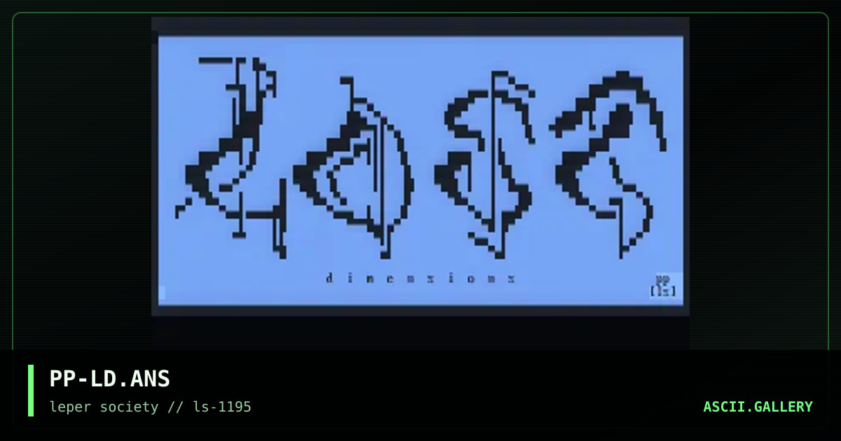 lost dimensions, by phorce phed, 1995