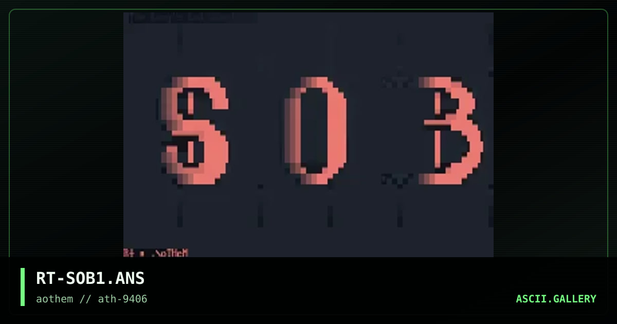 RT-SOB1.ANS, by righteous, 1994