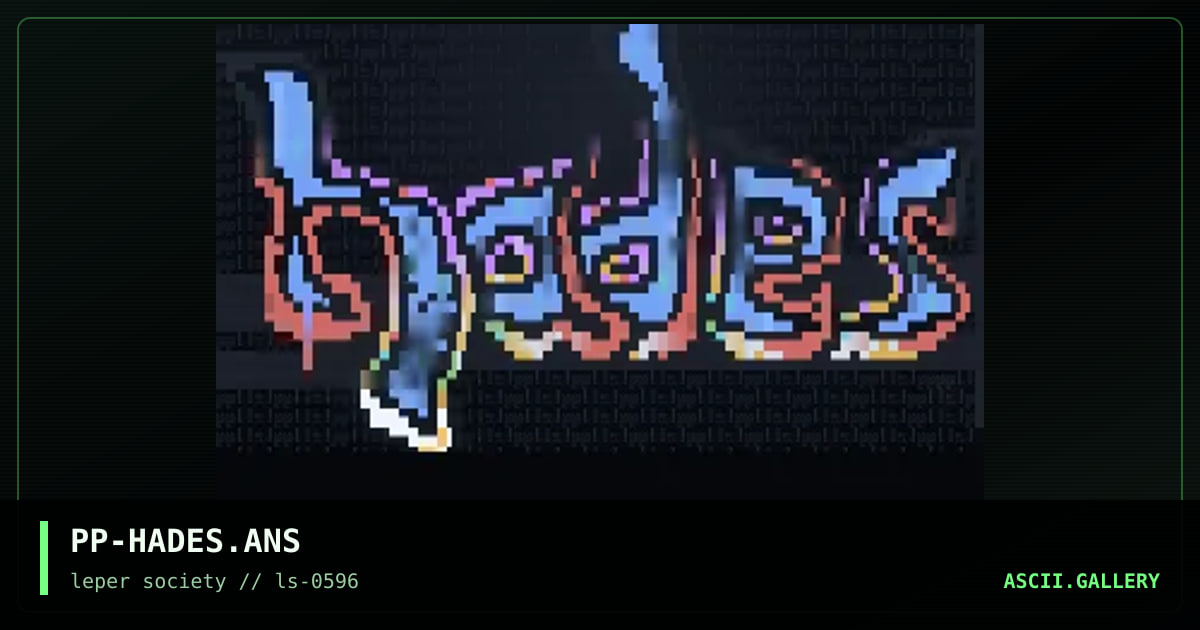hades, by phorce phed, 1996
