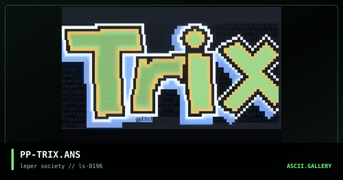 trix logo - use it if you can, by phorce phed, 1996
