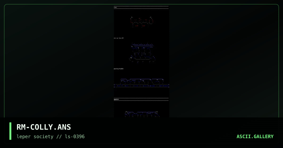 anscii logo collection, by rumish, 1996