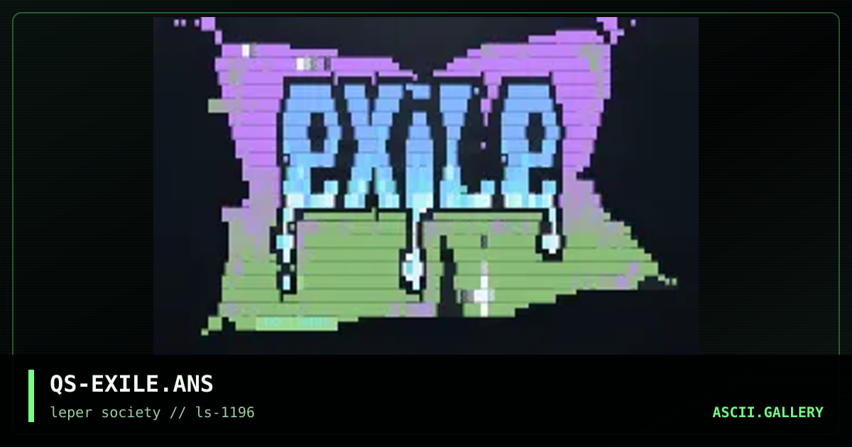 exile, by quash, 1996