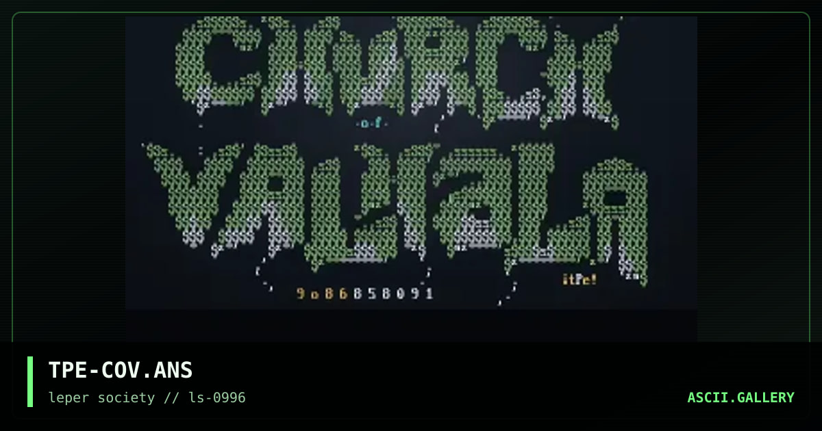 church of valhala, by the platinum eagle, 1996