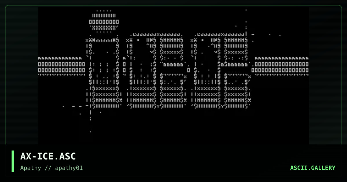ice ascii, by apox, 1995