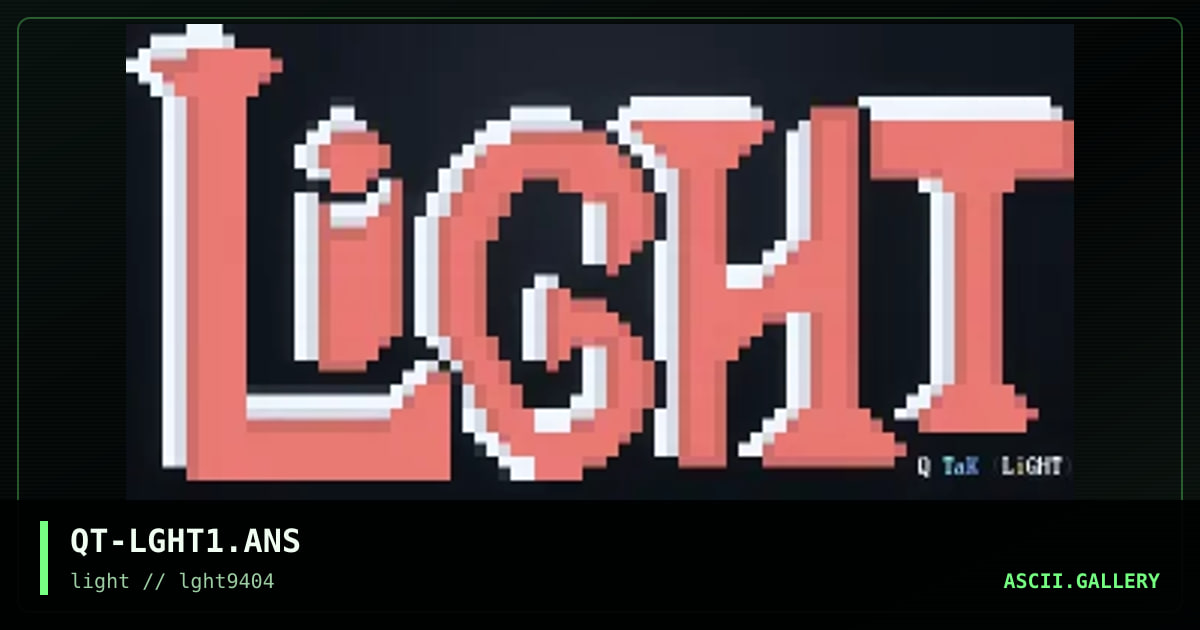 QT-LGHT1.ANS, by q tak, 1994