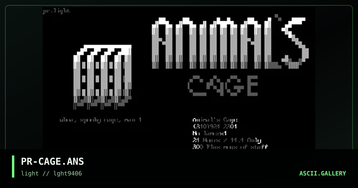 PR-CAGE.ANS, by pericles, 1994