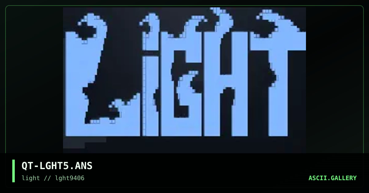 QT-LGHT5.ANS, by q tak, 1994