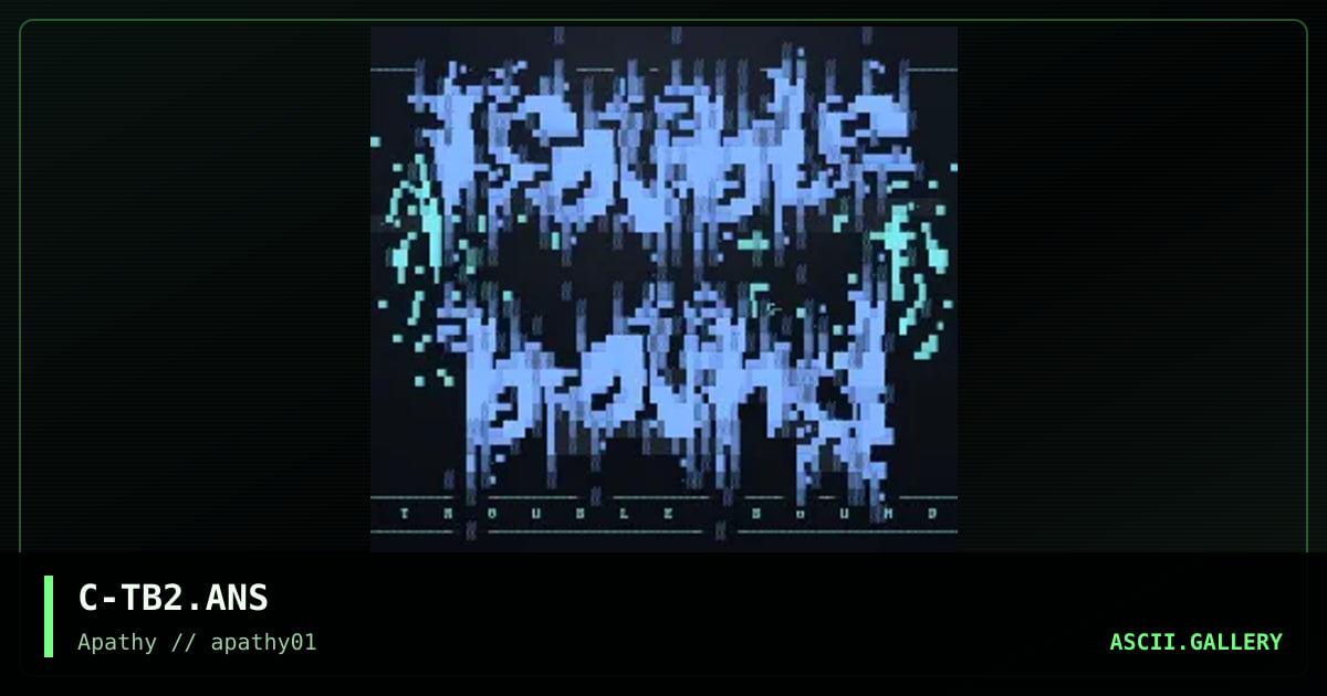 Trouble Bound, by captin, 1995