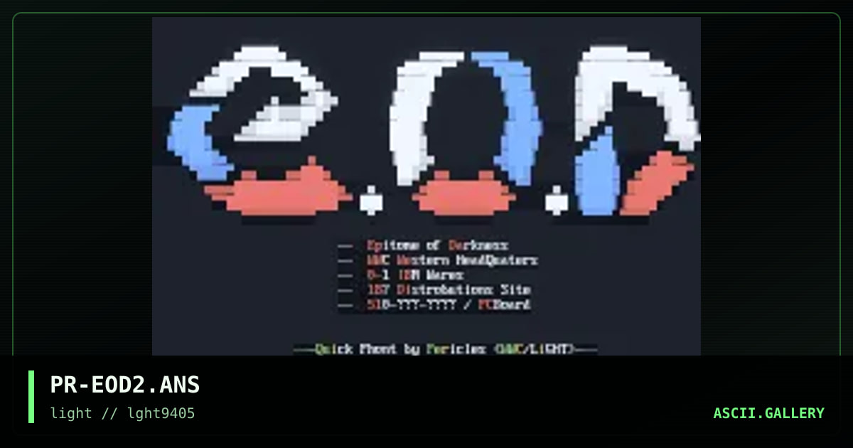 PR-EOD2.ANS, by pericles, 1994