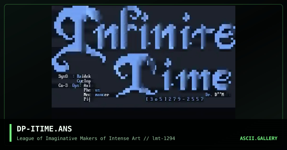 Infinite Time, by pitt, dr doom, 1994