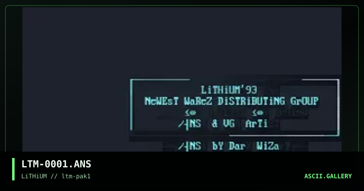 LTM-0001.ANS, by dark wizard, 1993