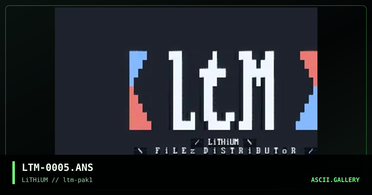 LTM-0005.ANS, by untagged, 1993