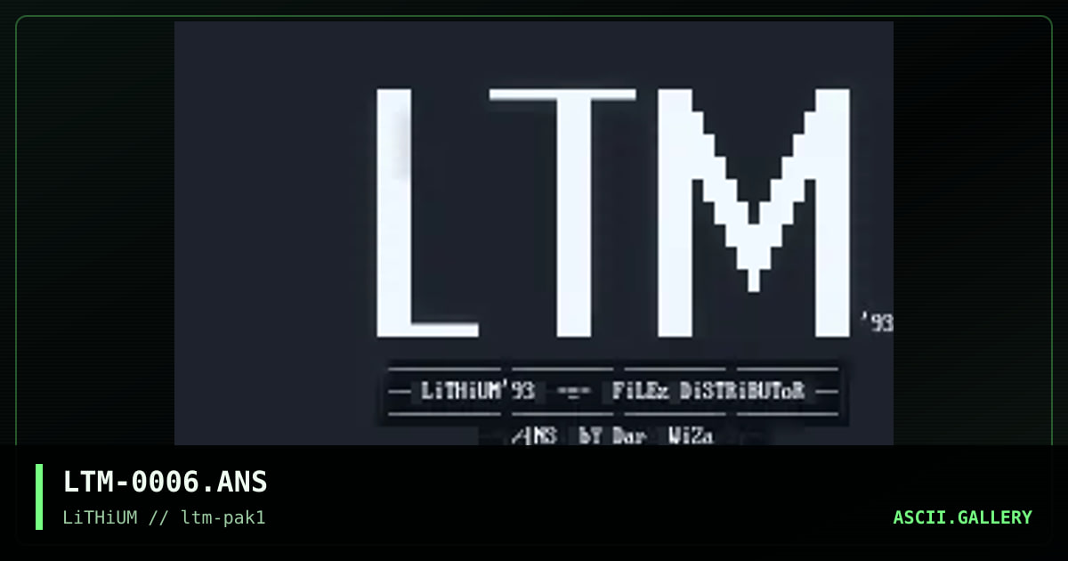 LTM-0006.ANS, by dark wizard, 1993