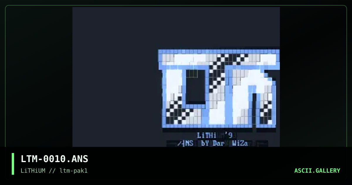LTM-0010.ANS, by dark wizard, 1993