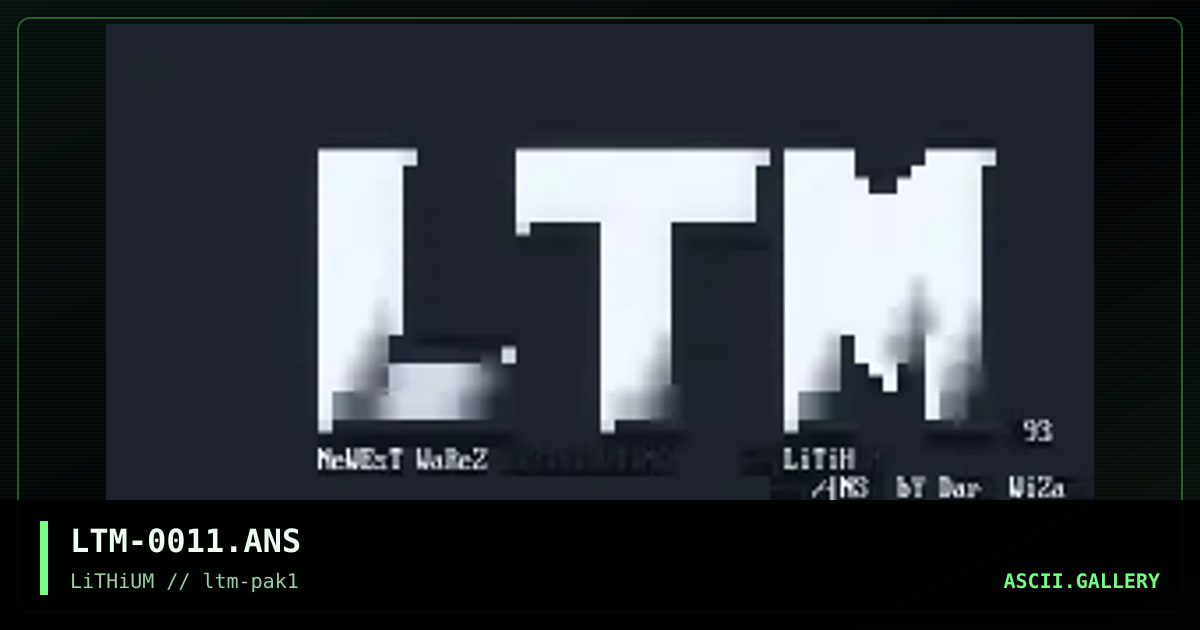 LTM-0011.ANS, by dark wizard, 1993
