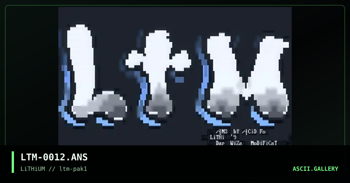 LTM-0012.ANS, by untagged, 1993