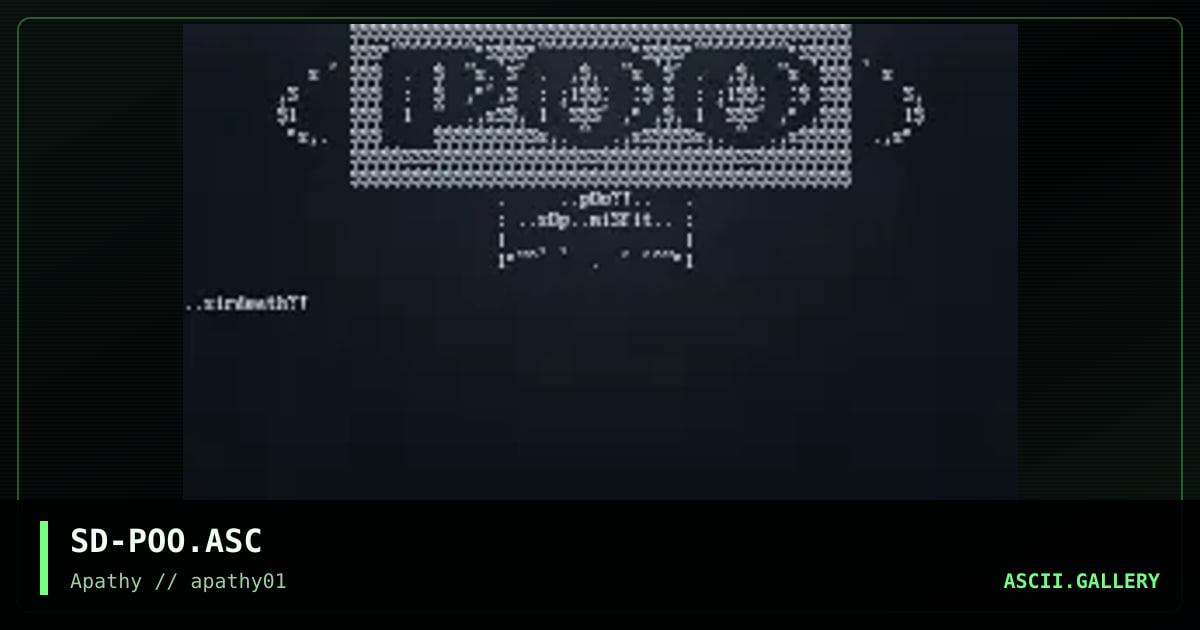 poO!, by sirdeath, 1995