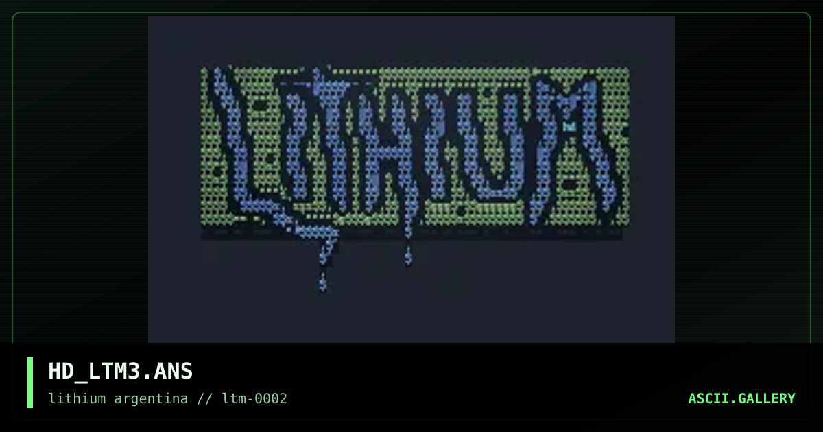 Logo 3         "Lithium", by hondo, 1998