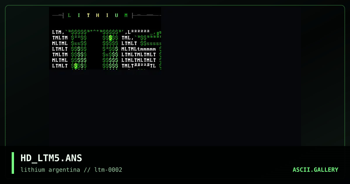 Logo 5         "Lithium", by hondo, 1998