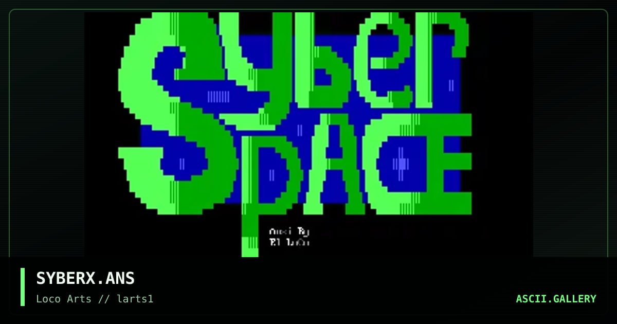 SYBERX.ANS, by el loco, 1995