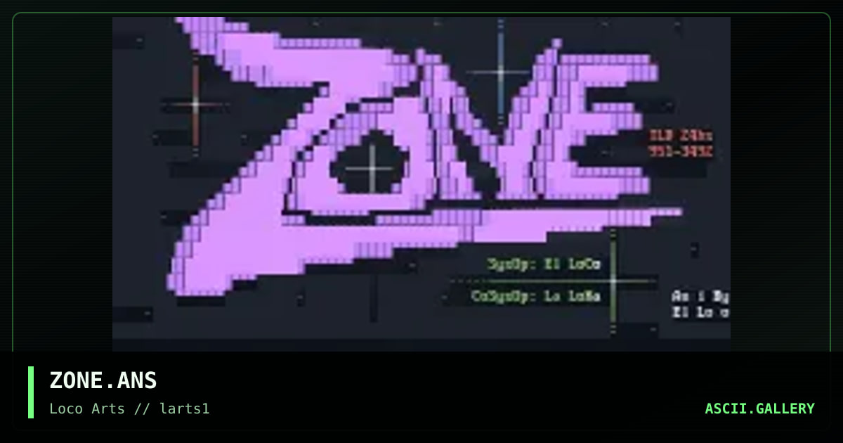 ZONE.ANS, by el loco, 1995