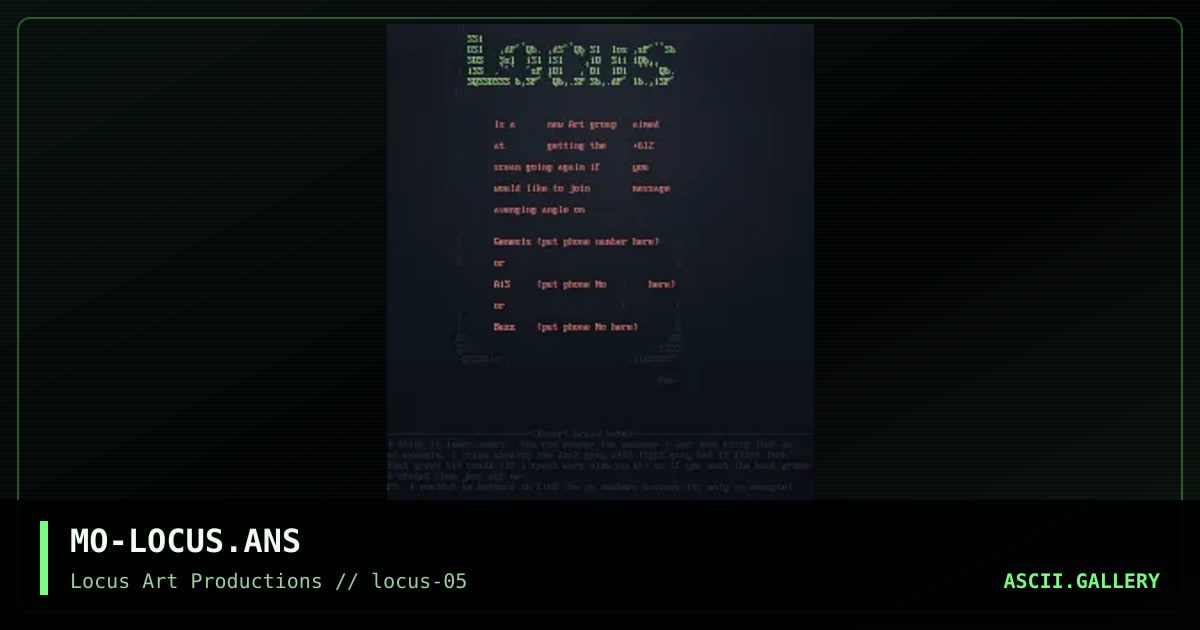 MO-LOCUS.ANS, by moe, 1999
