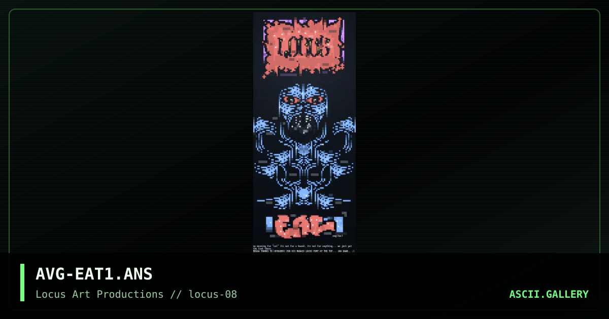 AVG-EAT1.ANS, by avenging angel, 2000