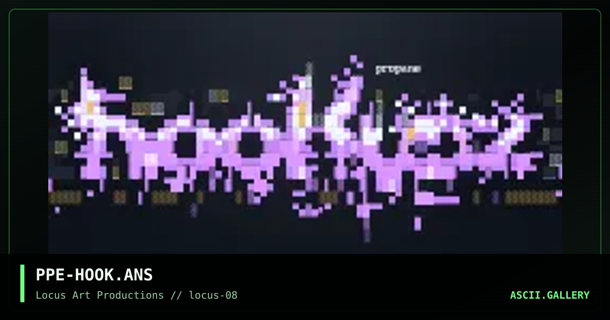 PPE-HOOK.ANS, by propane, 2000