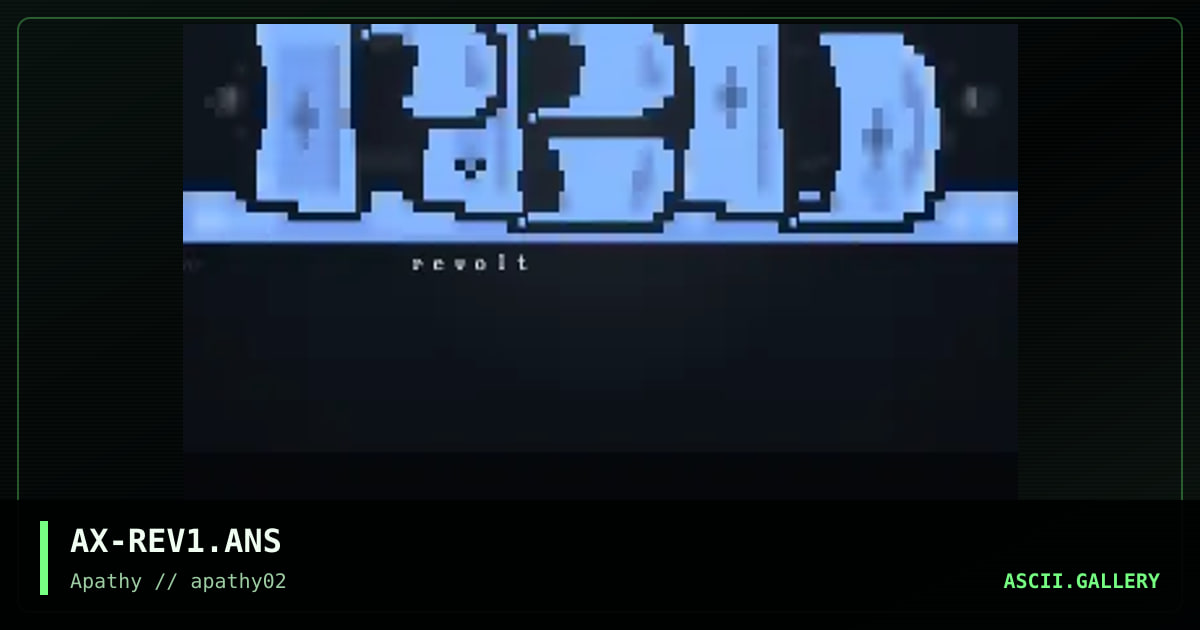 revolt, by apox, 1995