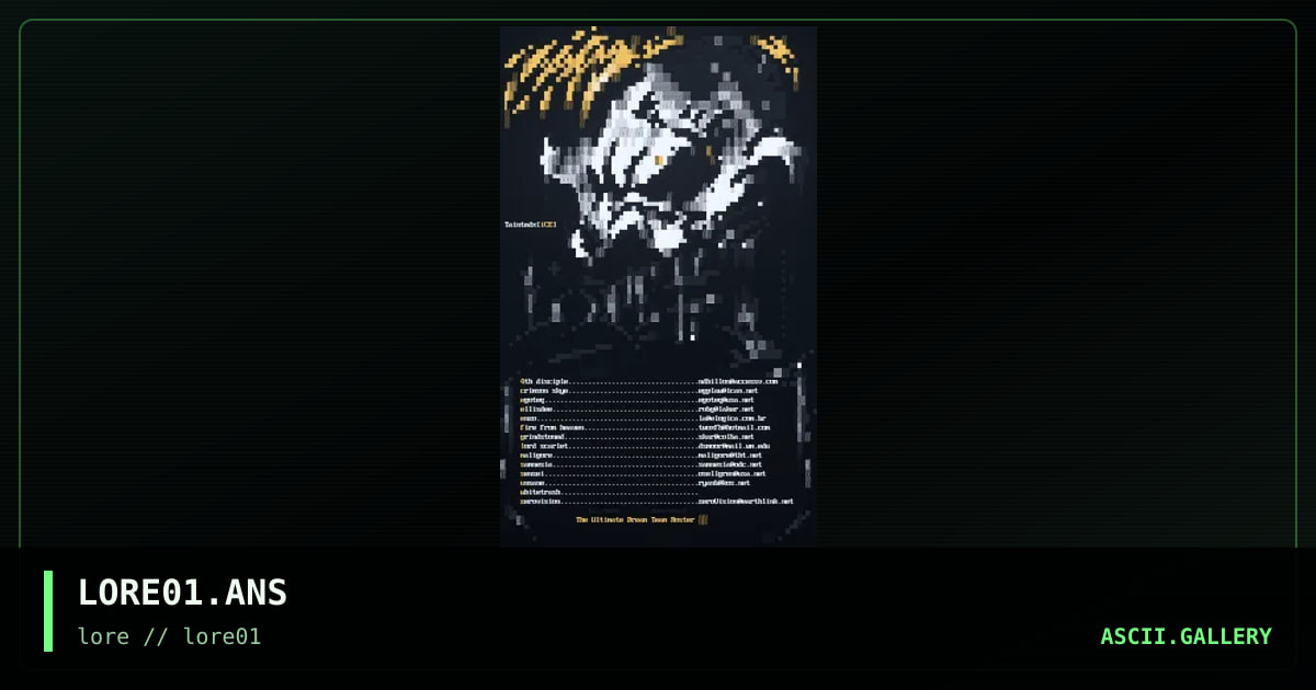 Lore01, by taintedx, 1998