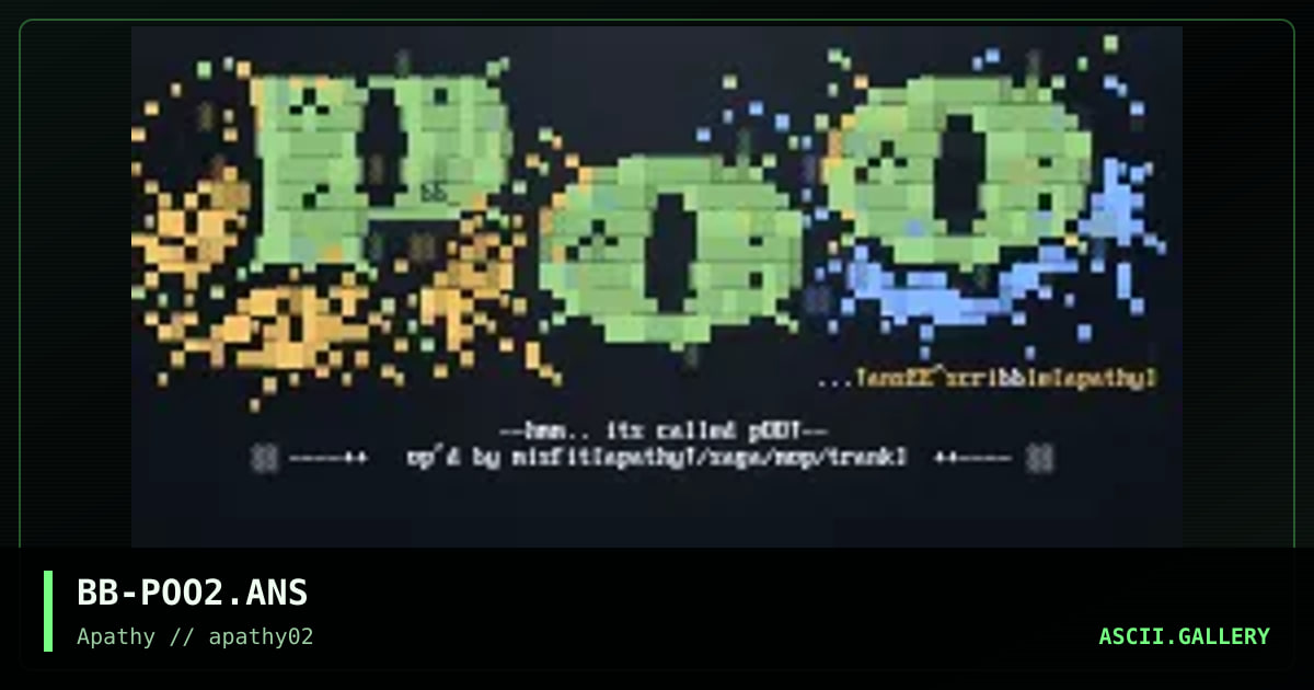 pOO?!.., by scribble, 1995