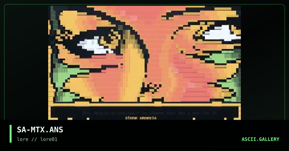 Matrix, by samnesia, 1998