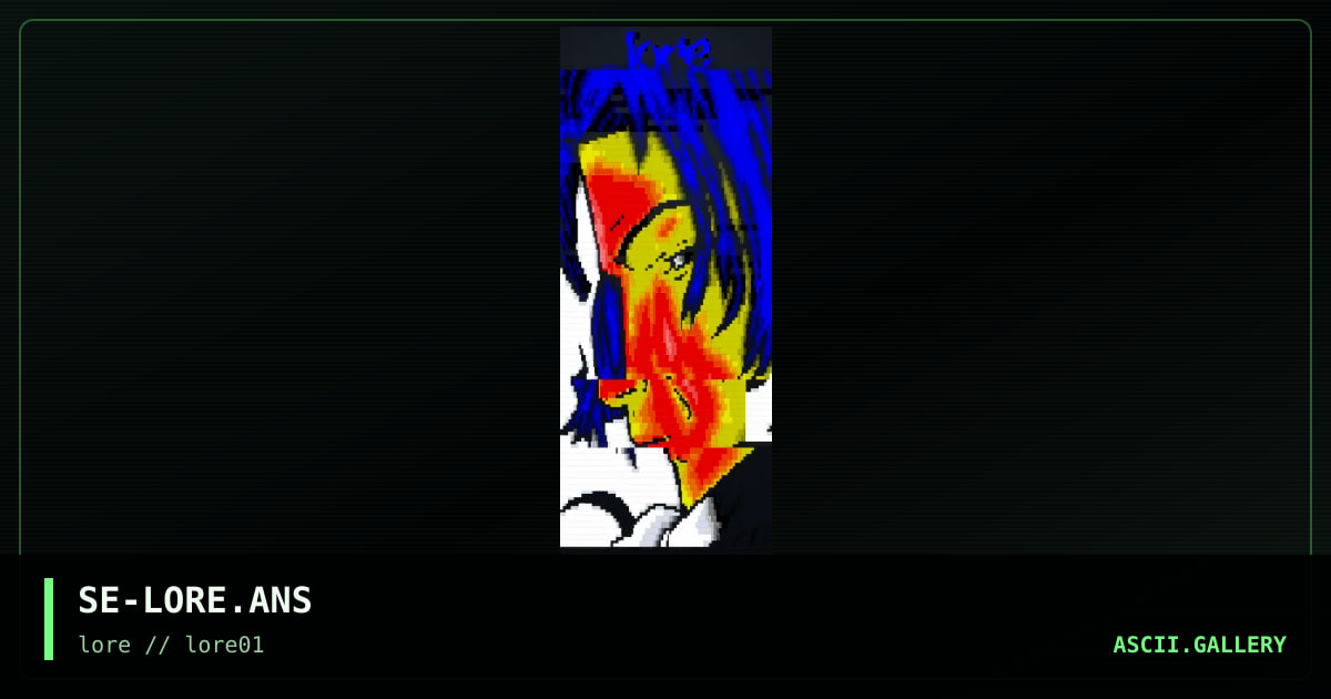 Lore promotional, by sensei, 1998