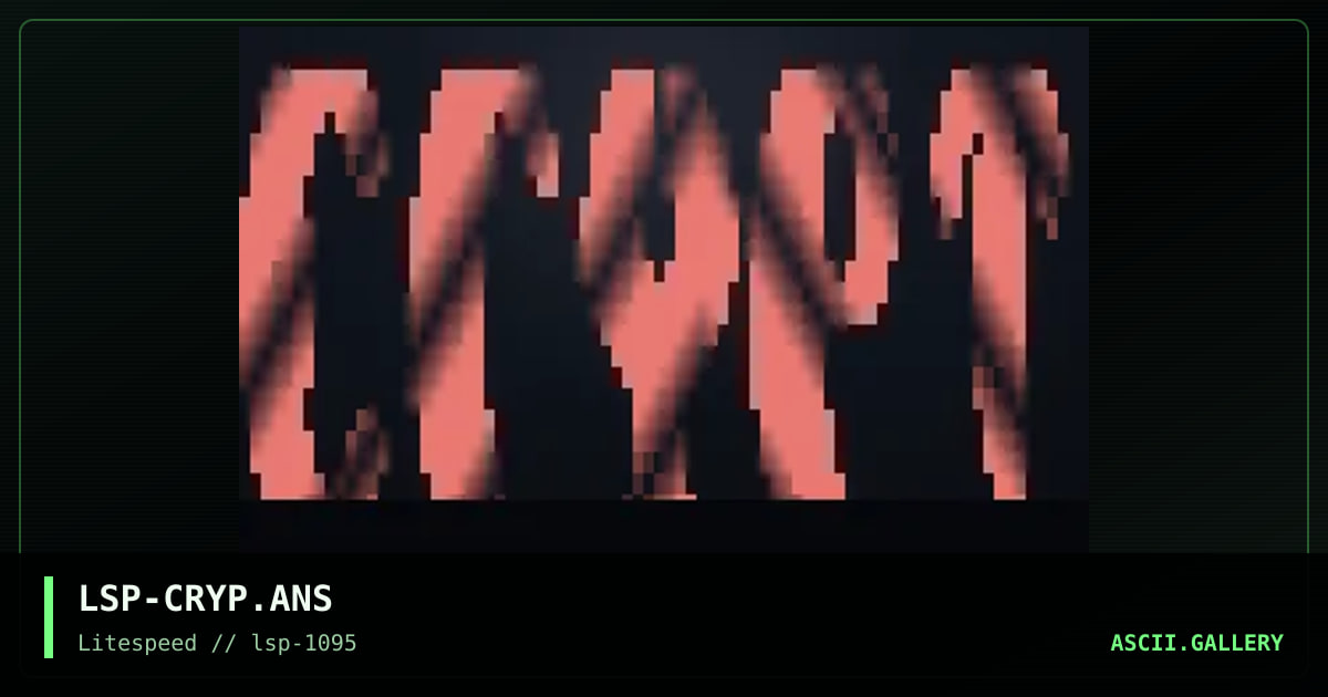 THE CRYPT, by nuker, 1995