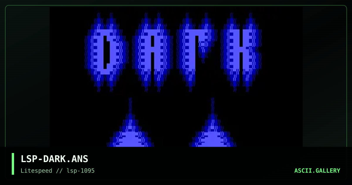 DARK RADIATION, by nuker, 1995