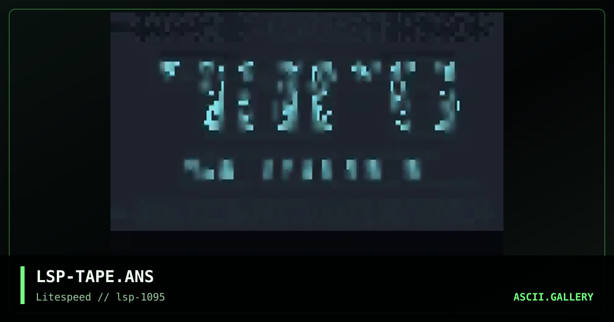 TAPE SERVICE, by locutus, 1995