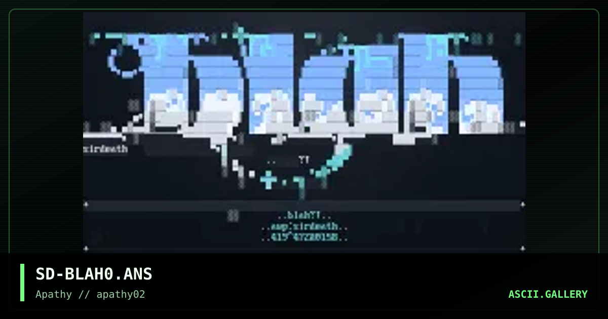 blAh!, by sirdeath, 1995