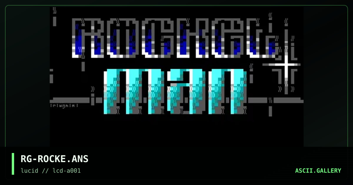 RocketMan Intro Picture, by rimgale, 1994