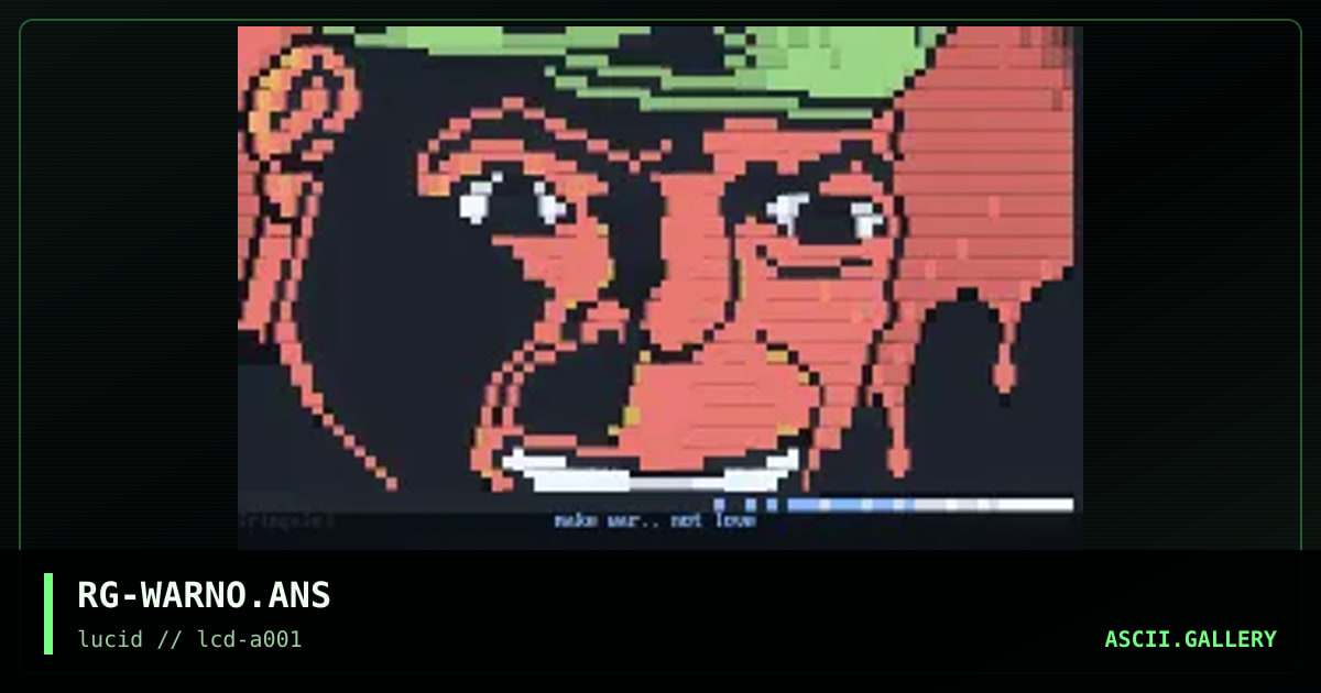 Make War Not Love. (shit), by rimgale, 1994