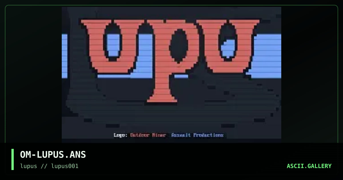 OM-LUPUS.ANS, by outdoor miner, 1993