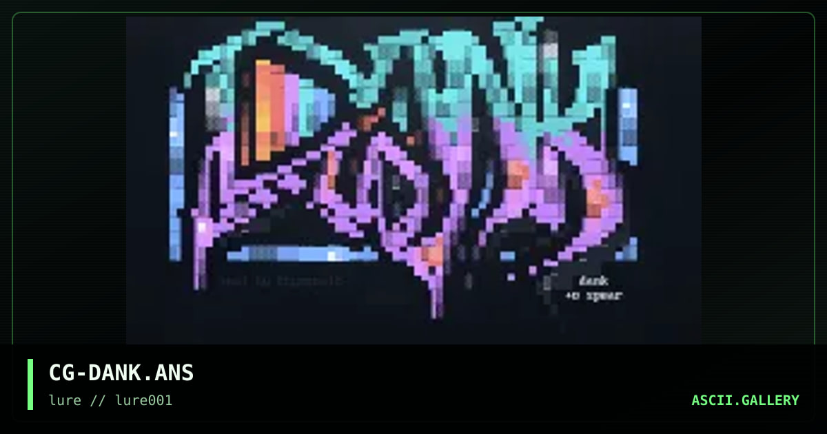 dank, by cryogenic, 2001