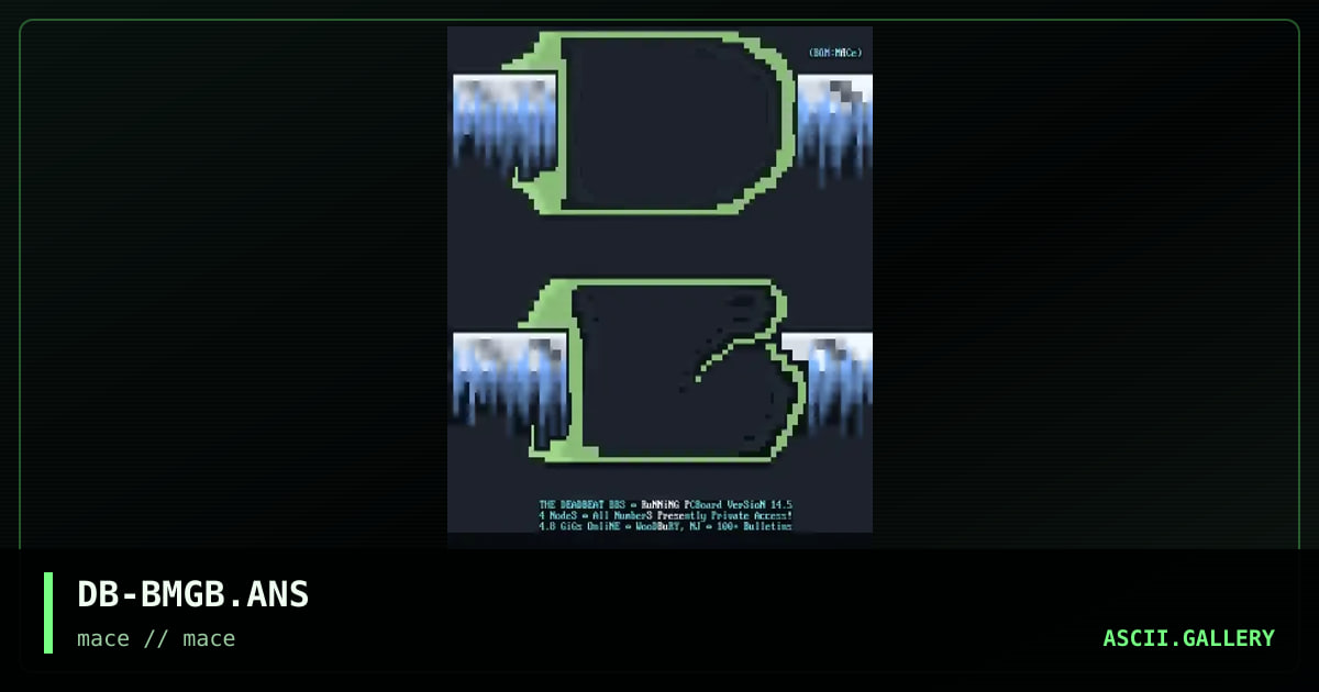 DB-BMGB.ANS, by bum, 1992