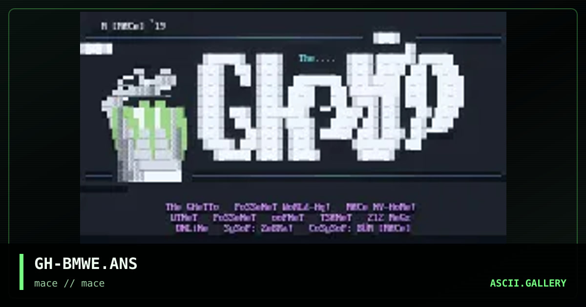 GH-BMWE.ANS, by bum, 1992