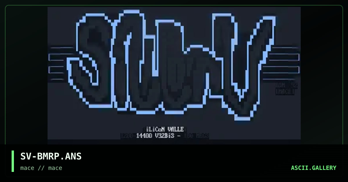 SV-BMRP.ANS, by bum, 1992