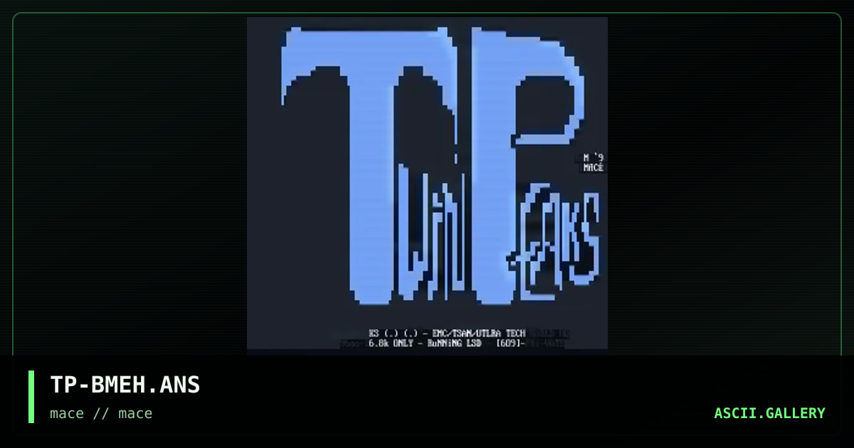 TP-BMEH.ANS, by bum, 1992